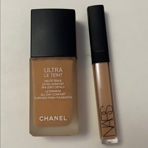 CHANEL foundation & NARS radiant creamy concealer